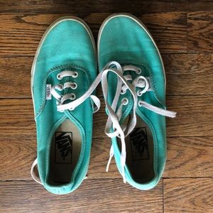 Teal Vans M 5.5 W 7 Low Tops Skate Shoes Must Haves!